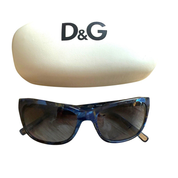DOLCE GABBANA 4123 Sunglasses in color 19198F Blue Gray Gradient With Case - Picture 1 of 12